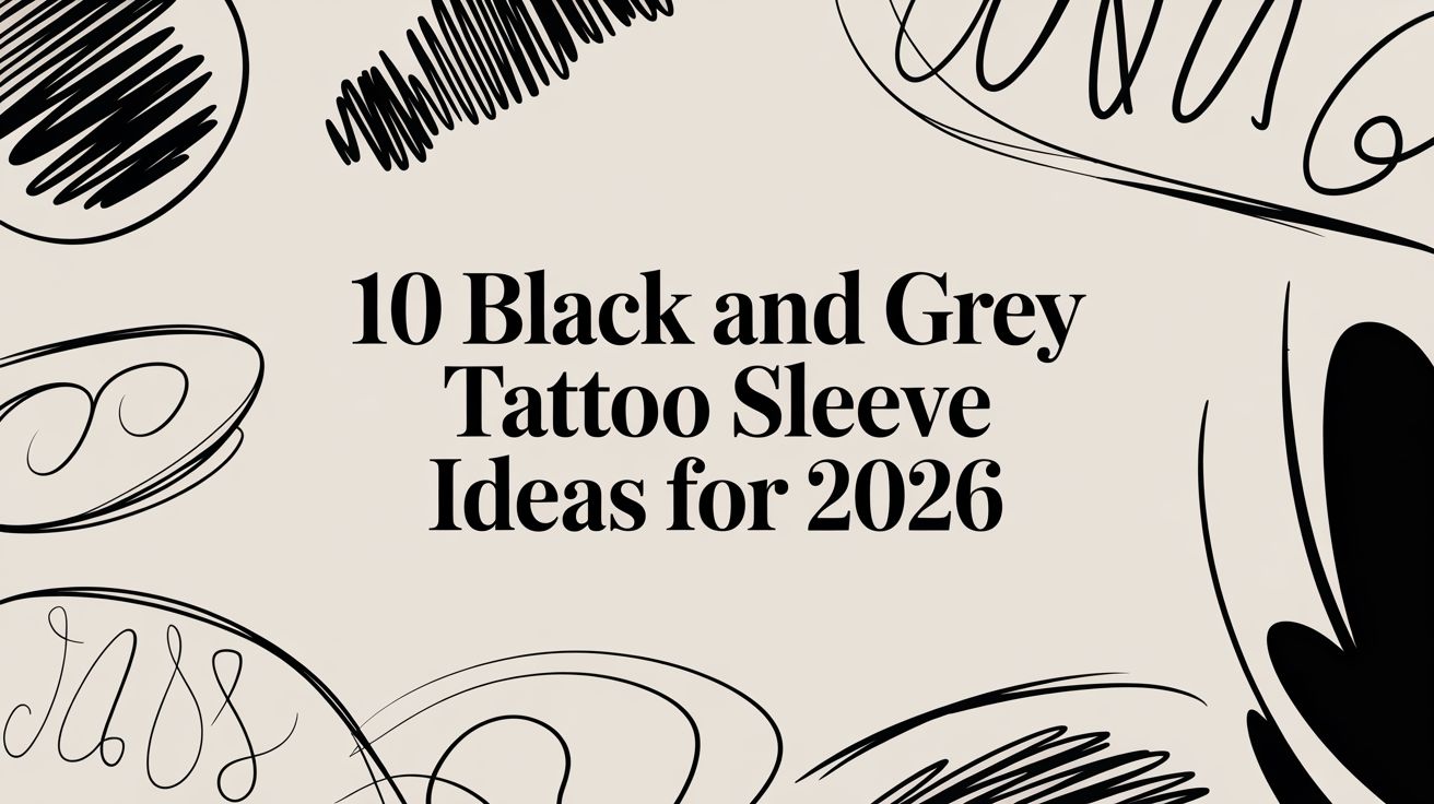 10 Black and Grey Tattoo Sleeve Ideas for 2026